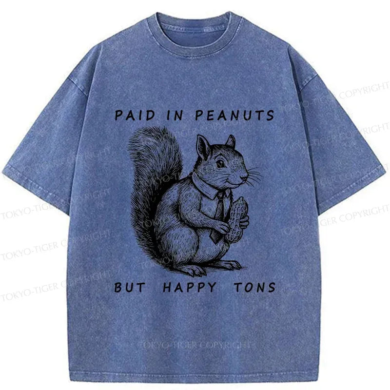 Kyoto-Lion Working Squirrel Washed T-Shirt