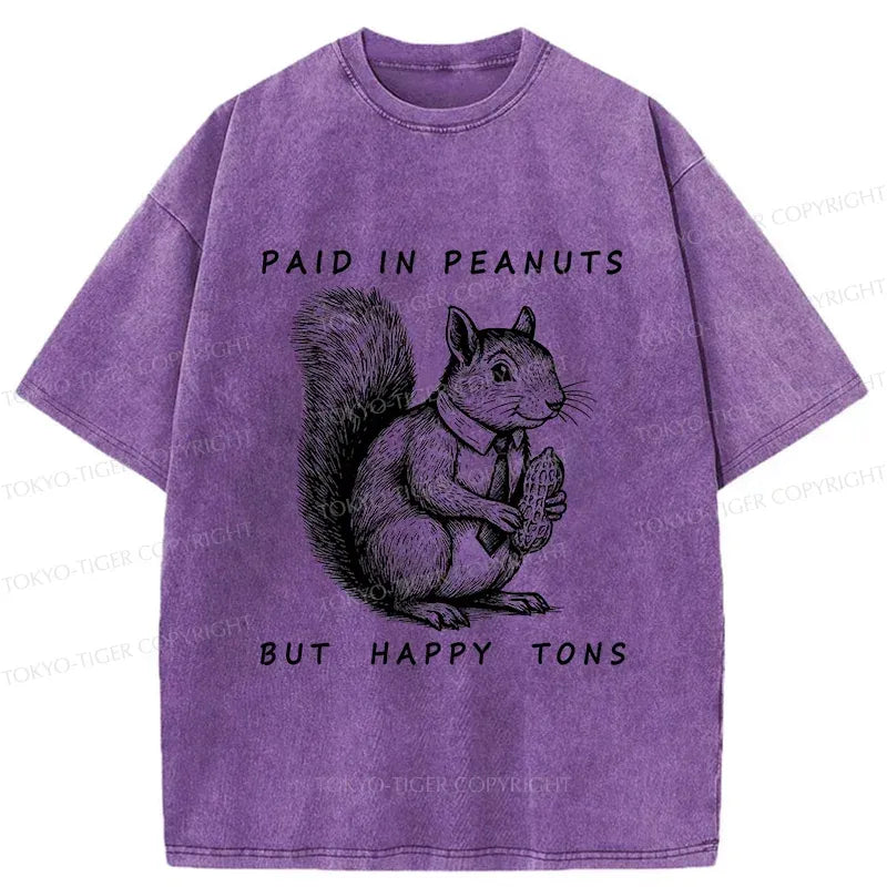 Kyoto-Lion Working Squirrel Washed T-Shirt