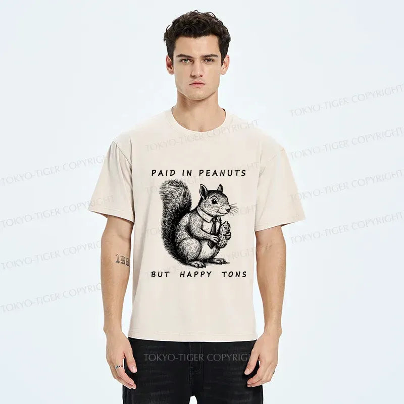 Kyoto-Lion Working Squirrel Washed T-Shirt