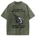 Kyoto-Lion My Back Is In Crippling Pain Washed T-Shirt