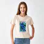 Japanese vintage washed t-shirt for women
