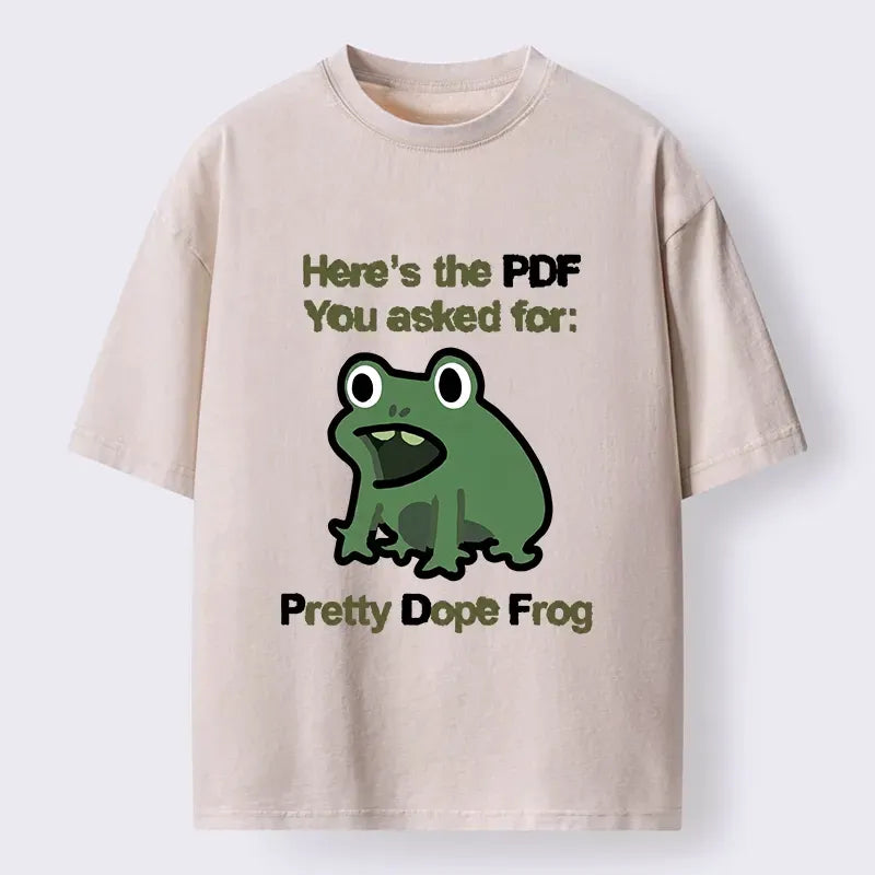 Funny Japanese Frog Meme T-Shirt for Office