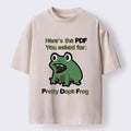 Funny Japanese Frog Meme T-Shirt for Office