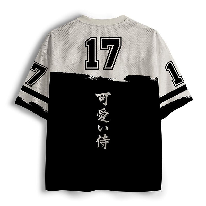 Kyoto-Lion Japanese Samurai Cat Mesh Jersey