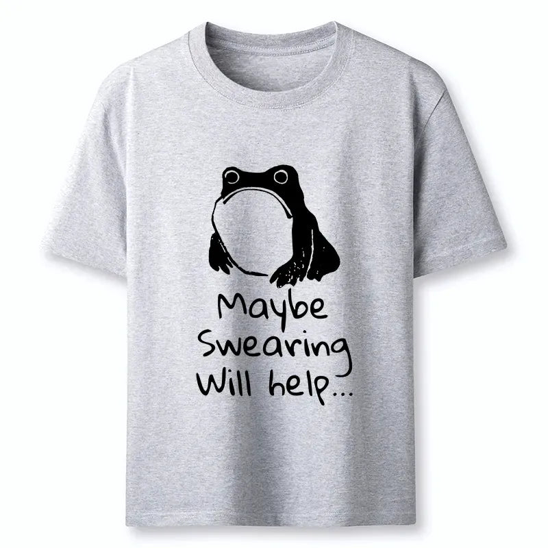Japanese Unhappy Frog T-Shirt for Daily Wear