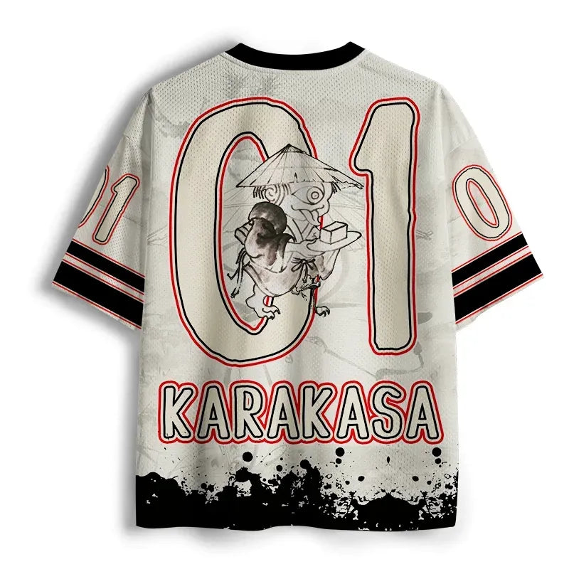 Japanese Yokai Mesh Jersey for Summer