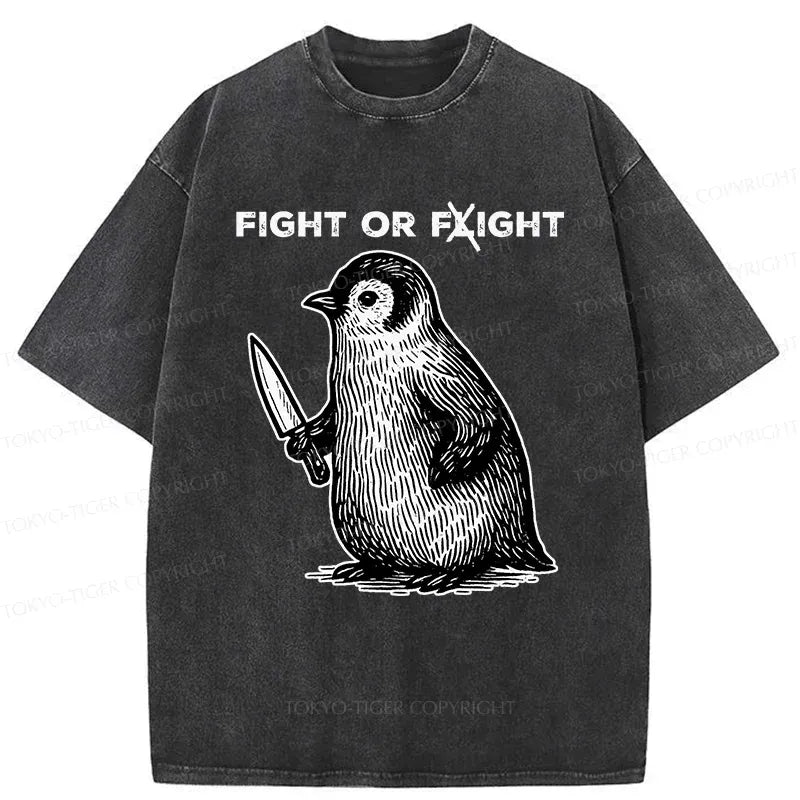 Japanese Streetwear Penguin T-Shirt for Summer