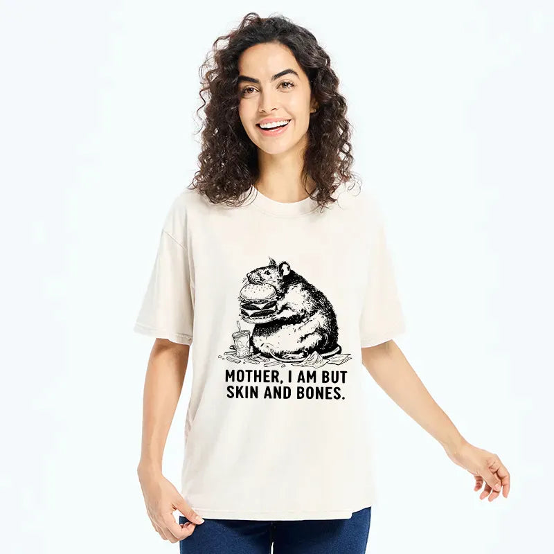 Obese Rat Washed T-Shirt for Everyday
