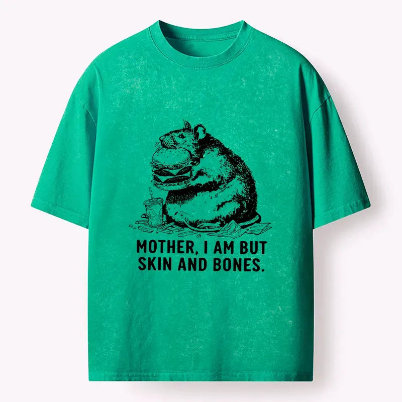 Kyoto-Lion Obese Rat Funny Washed T-Shirt
