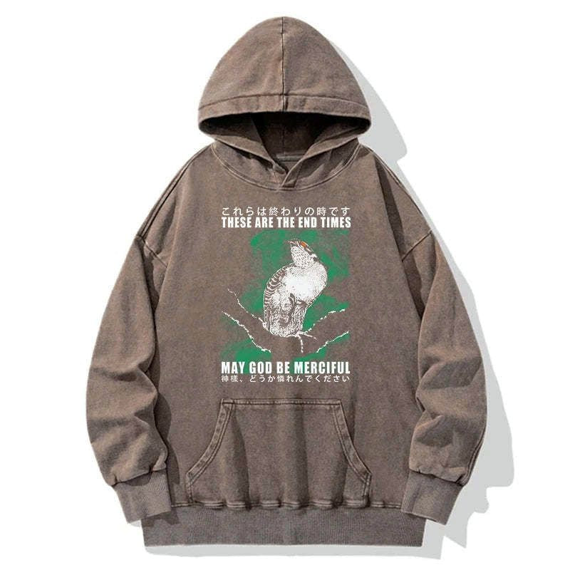 vintage japanese bird hoodie for daily wear