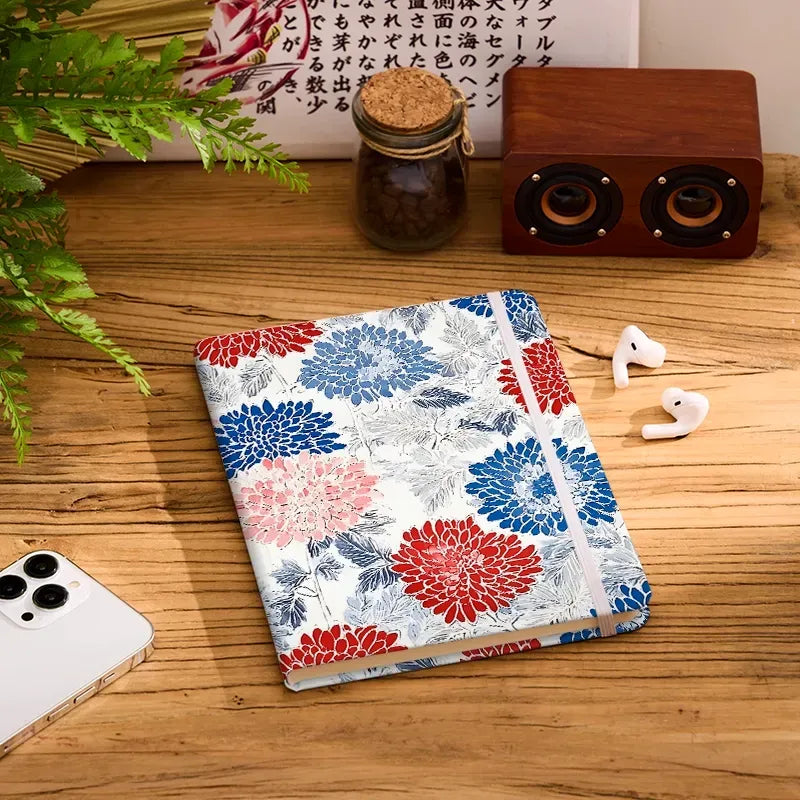 Kyoto-Lion Vibrant Floral Notebook