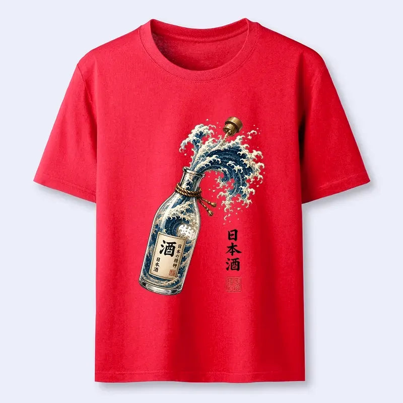 Ukiyo-e Ocean Wave Casual T-Shirt