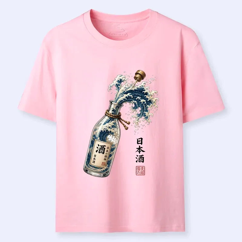 Ukiyo-e Ocean Wave Casual T-Shirt