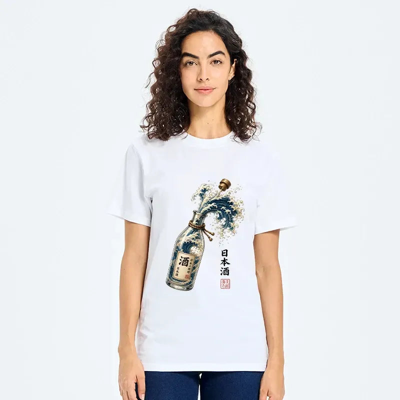 Ukiyo-e Ocean Wave Casual T-Shirt