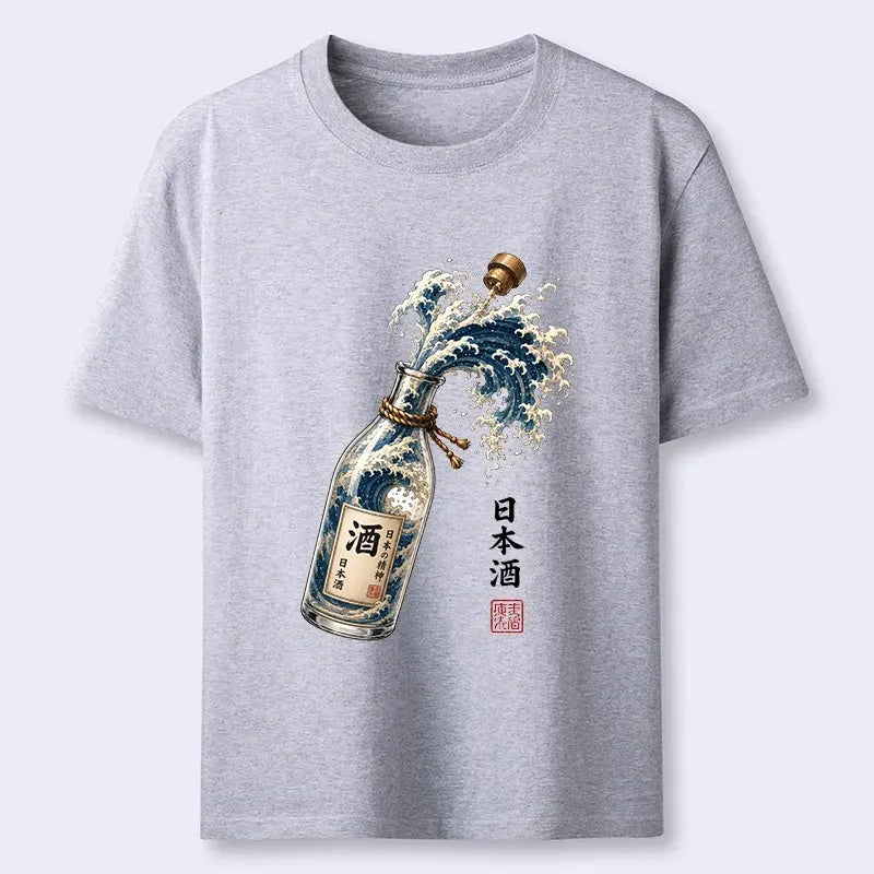 Japanese Wave T-Shirt for Summer