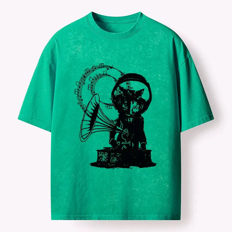 Vintage Cat Music T-Shirt