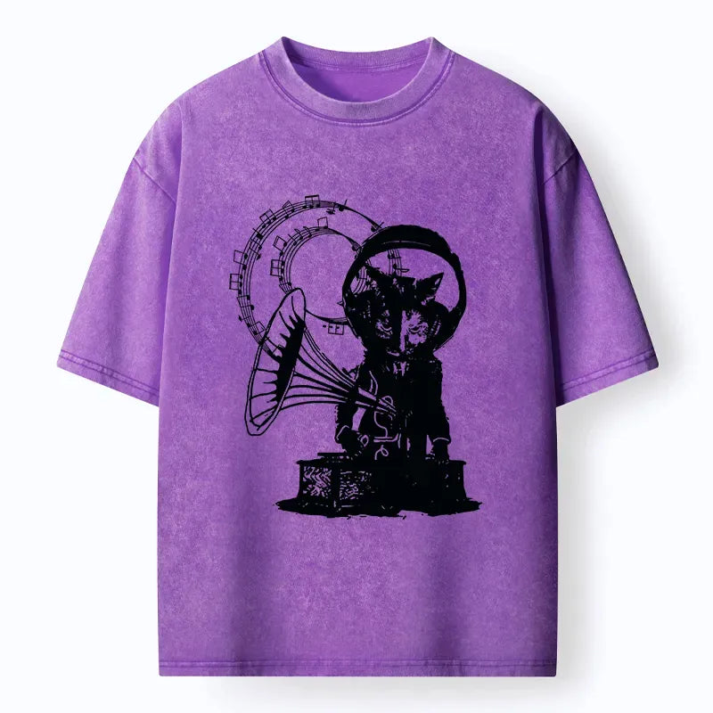 Vintage Cat Music T-Shirt