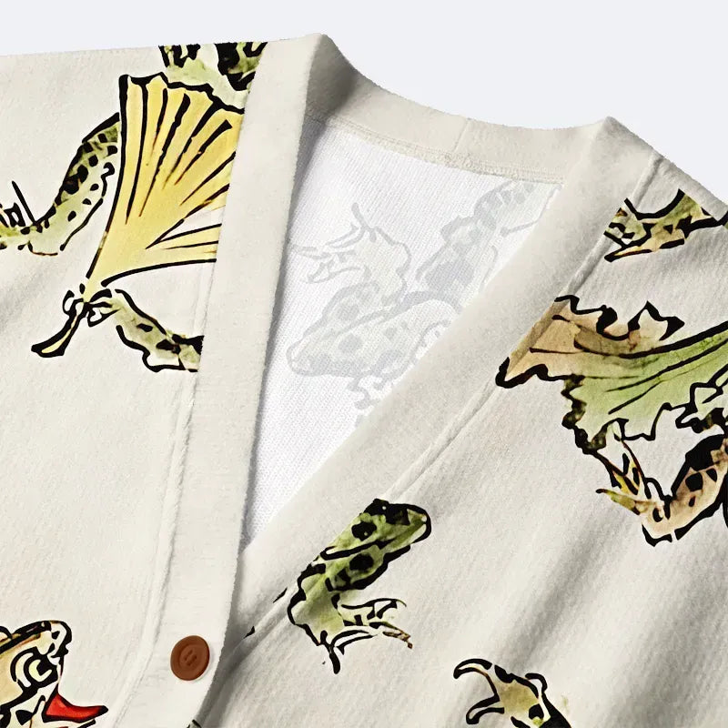 Japanese Froggy Cardigan for Everyday Wear