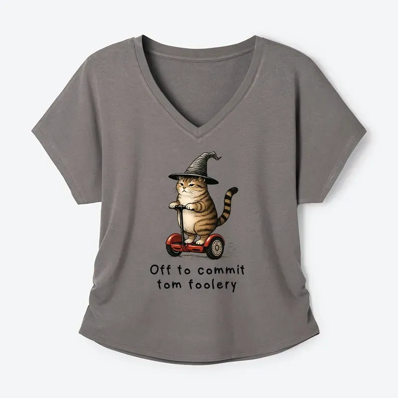 Japanese Orange Cat T-Shirt for Women