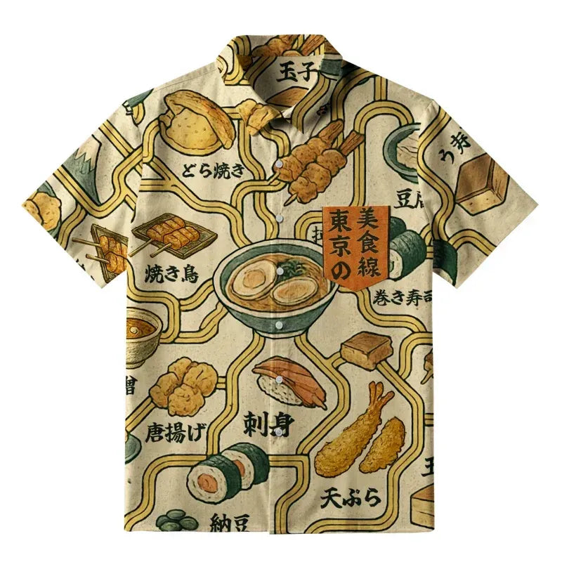 Kyoto culture shirt for daily wear