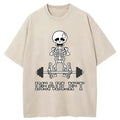 Kyoto-Lion Deadlift Funny Washed T-Shirt