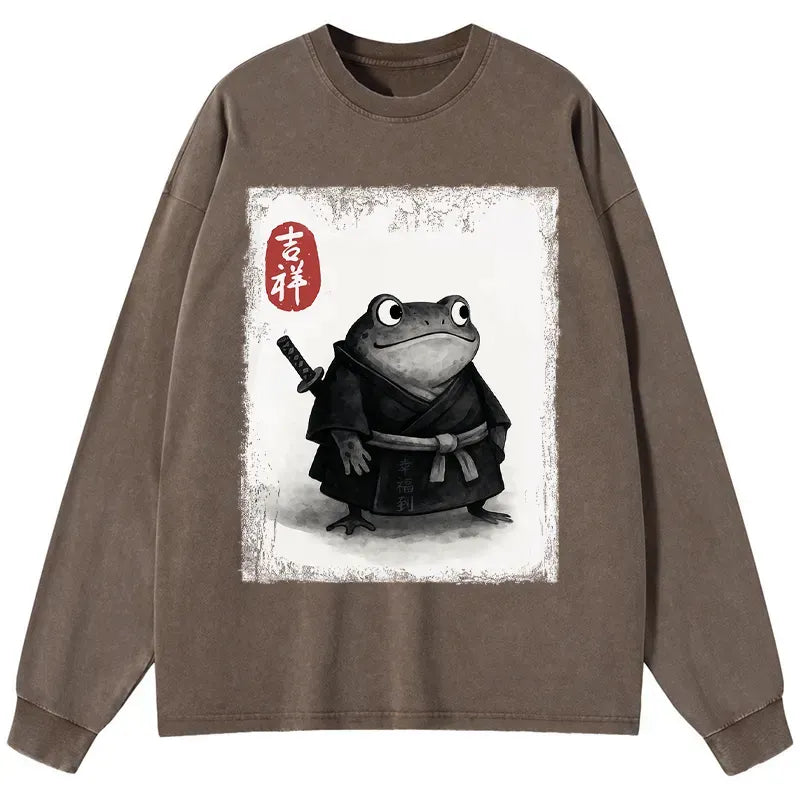 Samurai Washed Long Sleeve T-Shirt