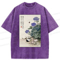Kyoto-Lion Beneath the Bloom: A Rabbit's Tale Washed T-Shirt