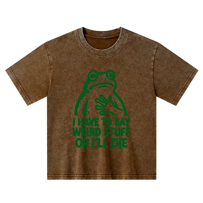 Kyoto-Lion Funny Frog Meme Kids T-Shirt