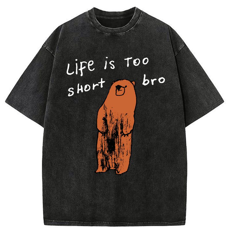 Japanese vintage washed t-shirt for daily wear