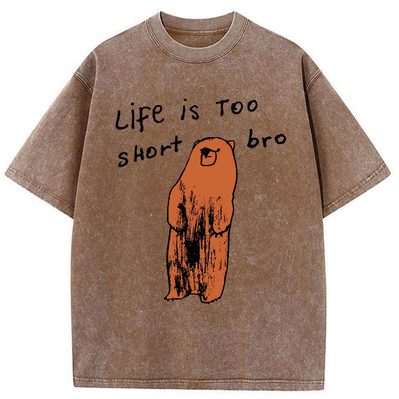 Japanese vintage washed t-shirt for daily wear