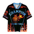 Kyoto-Lion Retro Flame Champion Basketball Mesh Jersey