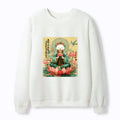 Japanese cat sweatshirt for daily wear