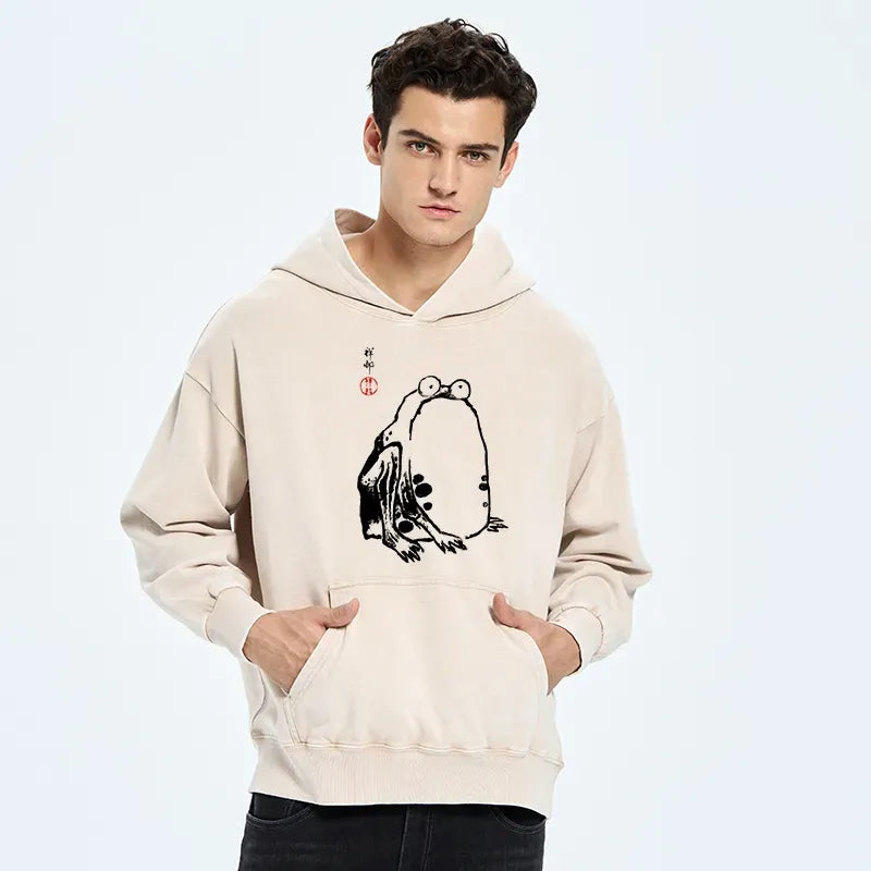 kyoto lion washed hoodie premium quality