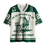 Kyoto-Lion 'It Is What It Is' Resigned Frog Mesh Jersey