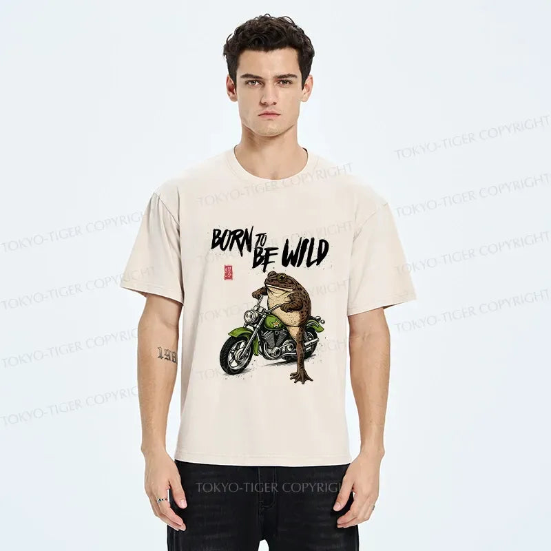Japanese washed t-shirt for daily wear