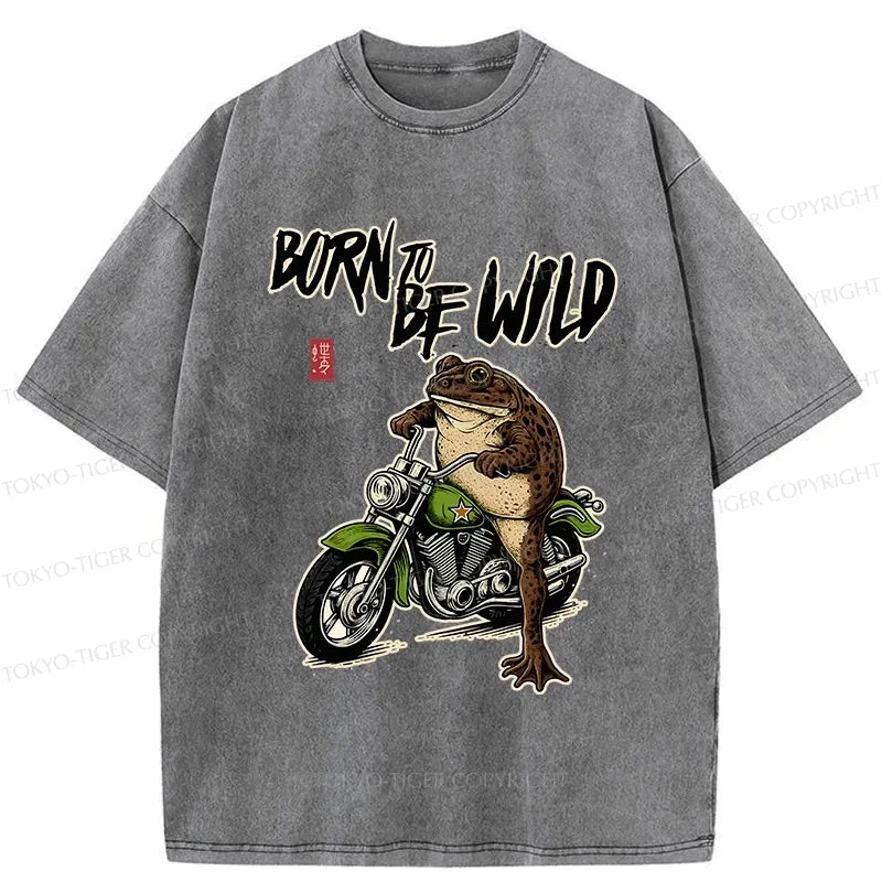 Japanese washed t-shirt for daily wear