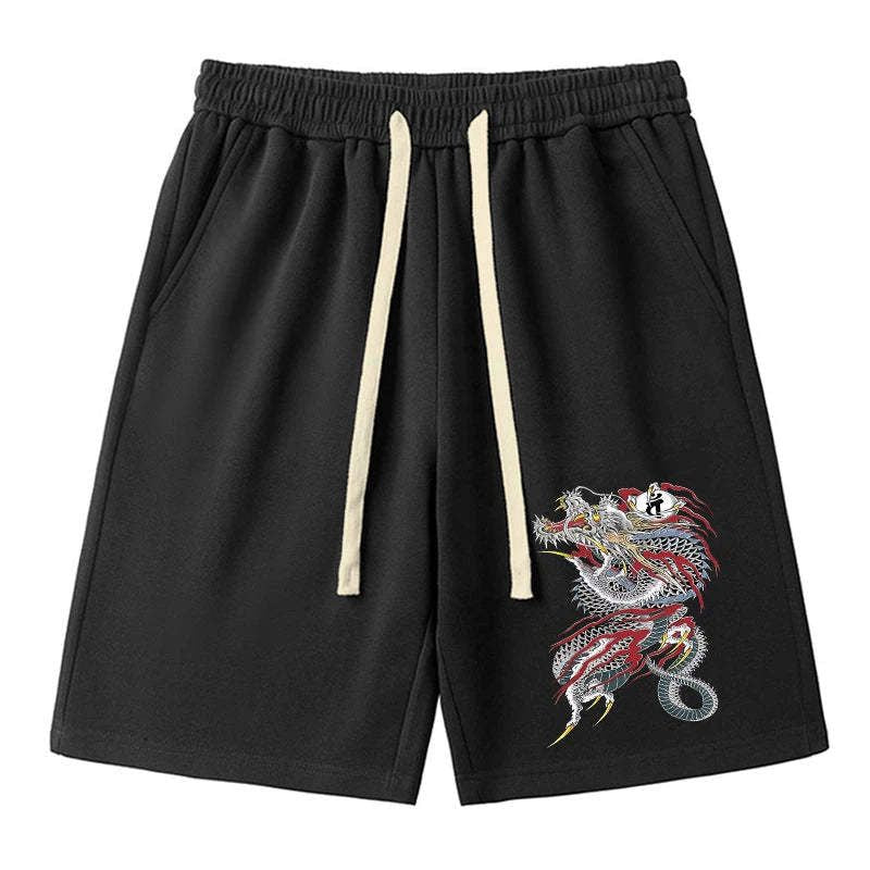 Japanese Dragon Unisex Shorts for Summer