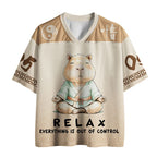 Kyoto-Lion Zen Capybara Fun Mesh Jersey