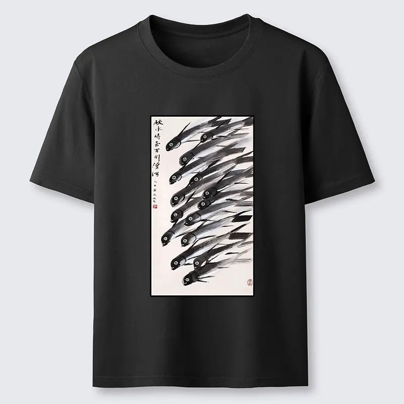 Kyoto-Lion Ink Fish Art Classic T-Shirt