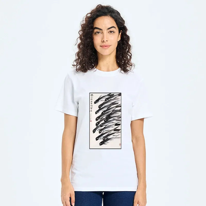 Kyoto-Lion Ink Fish Art Classic T-Shirt