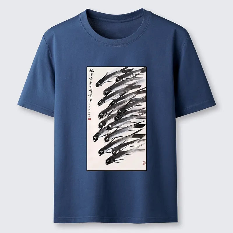 Kyoto-Lion Ink Fish Art Classic T-Shirt