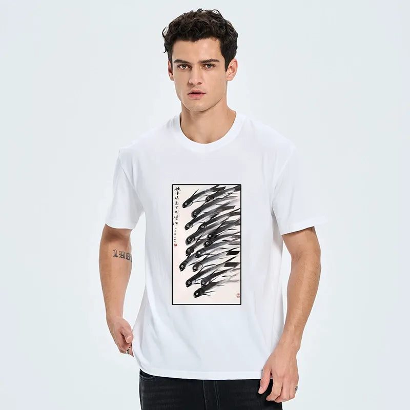 Kyoto-Lion Ink Fish Art Classic T-Shirt