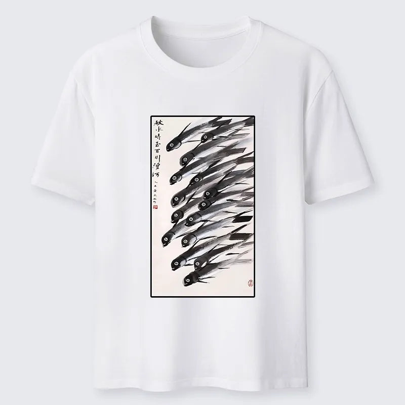 Kyoto-Lion Ink Fish Art Classic T-Shirt