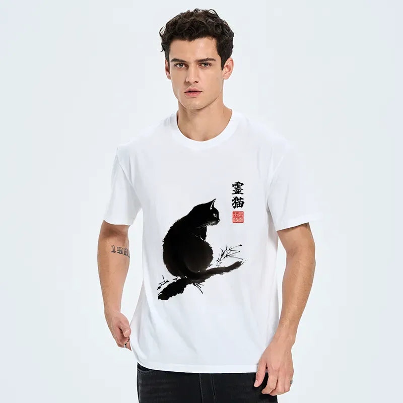 Soft Unisex Cat Tee for Streetwear