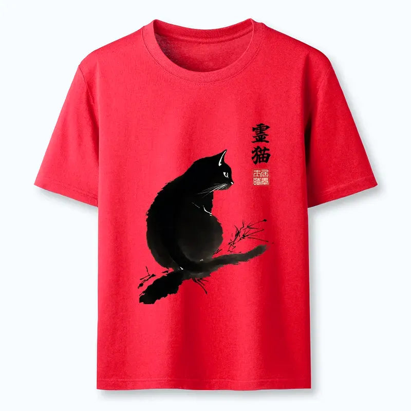 Soft Unisex Cat Tee for Streetwear