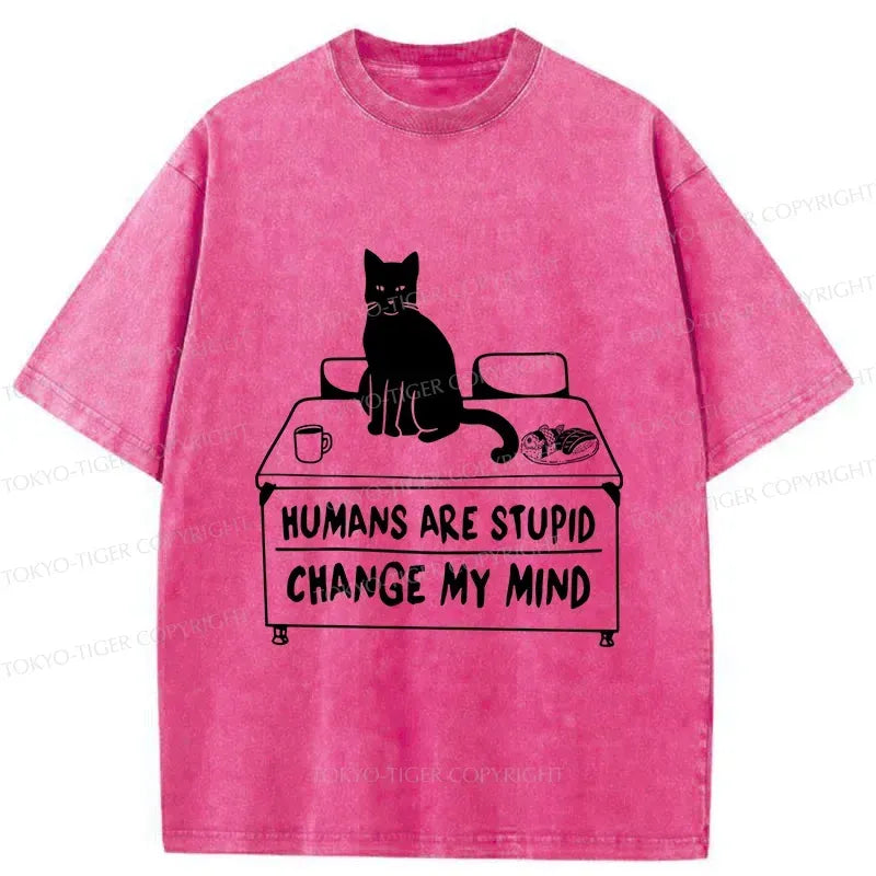 Cat theory washed t-shirt on sale
