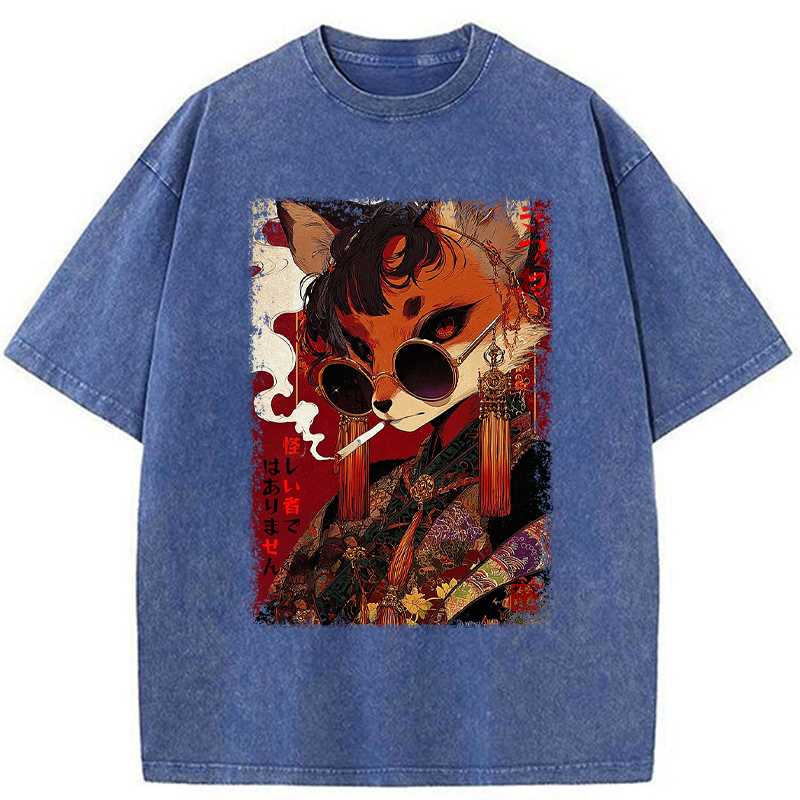 Ukiyo-e Fox Tee Premium