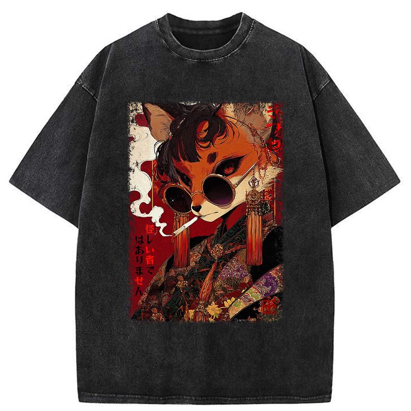 Ukiyo-e Fox Tee Premium