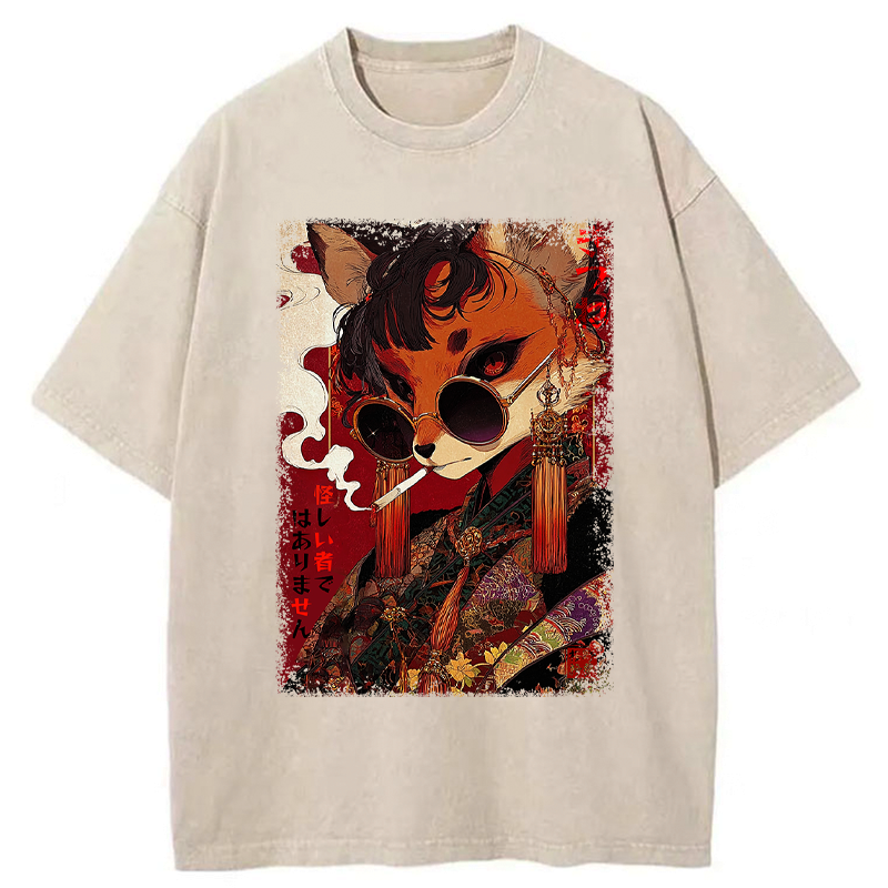 Ukiyo-e Fox Tee Premium