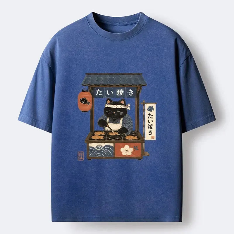 Japanese Cat T-Shirt for Everyday Wear